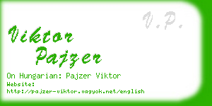 viktor pajzer business card